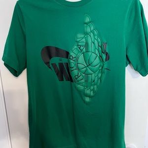 Green Nike Jordan T shirt